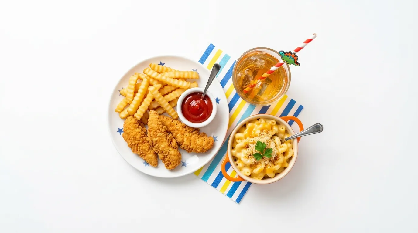 Children's meals with entrée, side and drink