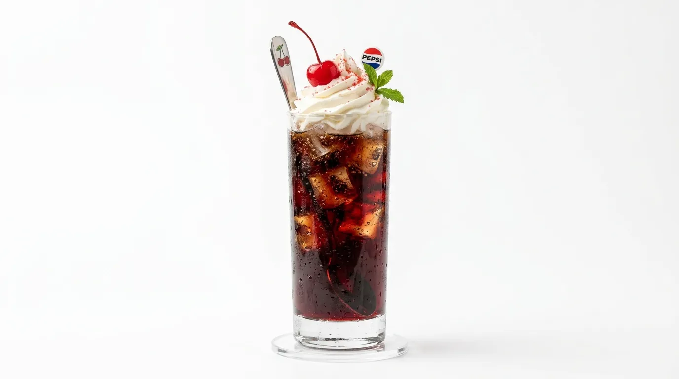 Lemon-lime soda with grenadine and three cherries